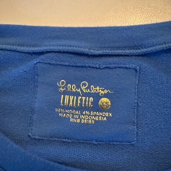 Lilly Pulitzer Fresh Squeeze, Ladder sleeve, Luxletic pullover. - Picture 2 of 7